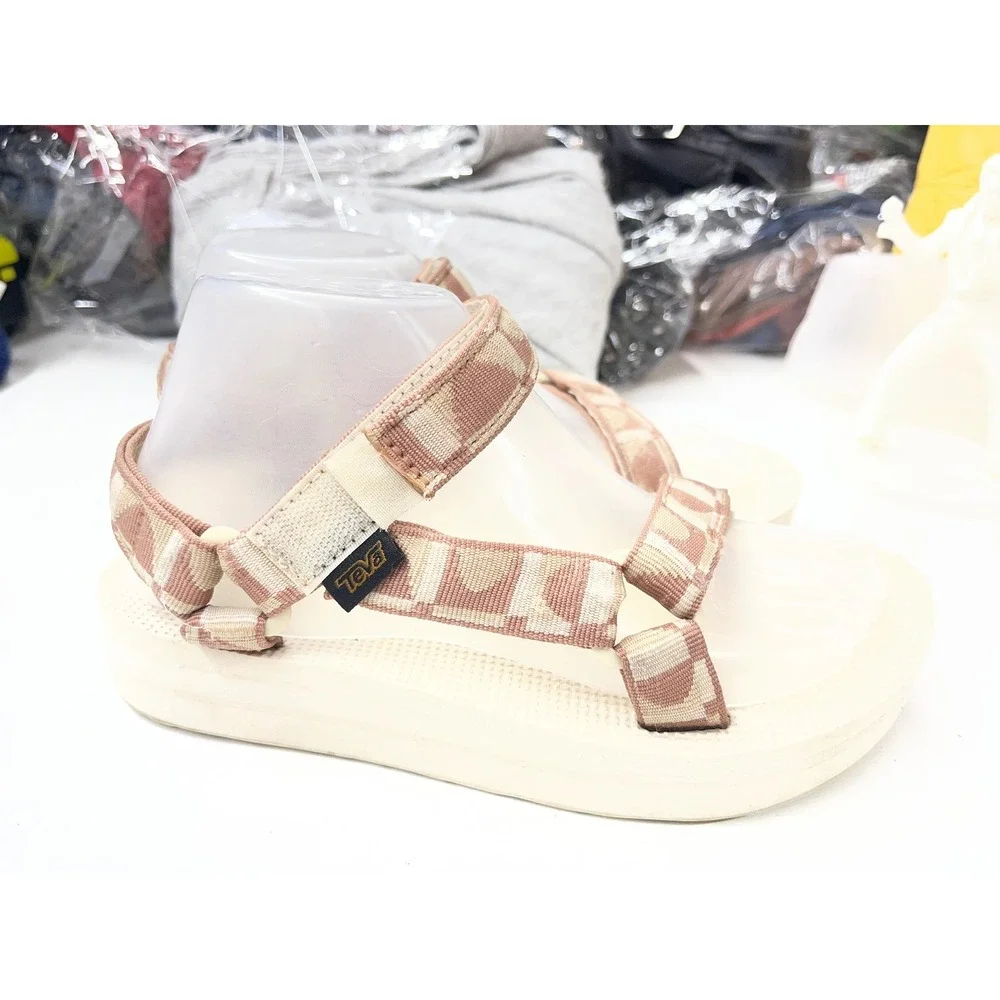 Teva Midform Universal Tan Geometric Platform Sandals Womens 7 1090969